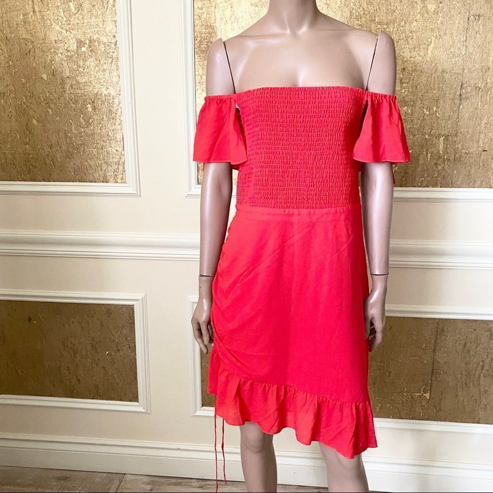 NWT! Ali & Jay red off the shoulder mini dress XL - Picture 6 of 16